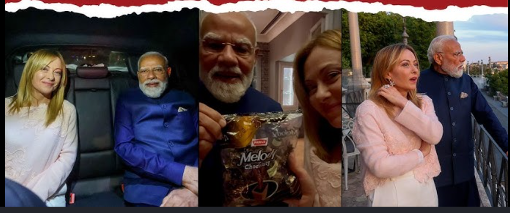 PM Narendra Modi eithGiorgia Meloni