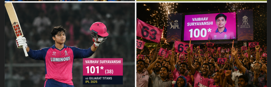 Cricket passion: Suryavanshi and Tendulkar unite